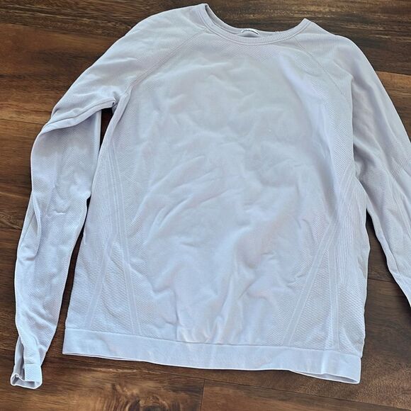 Athleta Girl Purple Seamless Top- Size L/12 - Picture 3 of 4